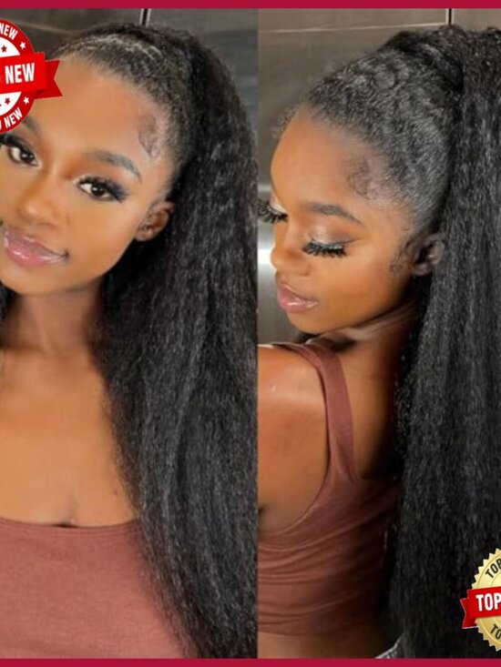 Knotless Pre-Separated Crochet Hair Extensions 14 Inch 120g Kinky Straight main image 6